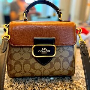 COACH Morgan Top Handle Satchel in Colorblock
Signature Canvas